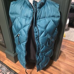 The North Face Turquoise Quilted Vest VINTAGE 90's